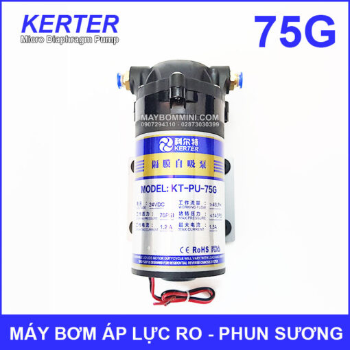 May Bom Ap Luc 24V Phun Suong RO 75G