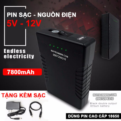 Pin 12v Va Sac Du Phong 7800mah