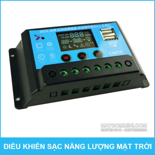 Bo Dieu Khien Sac Pin Nang Luong Mat Troi 10A