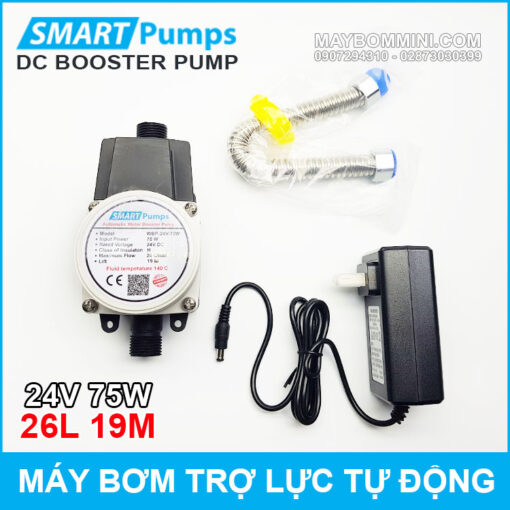 May Bom Tro Luc Nuoc Tu Dong 24v 75w 26l Smartpumps