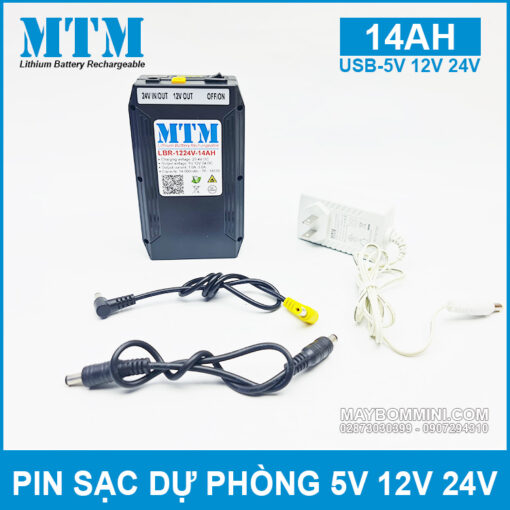 Pin Sac Du Phong 5v 12v 24v 14000mah