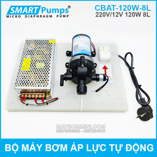 Bo May Bom Ap Luc Tu Dong 12v 120w 8l CBAT 120w8l Smartpumps