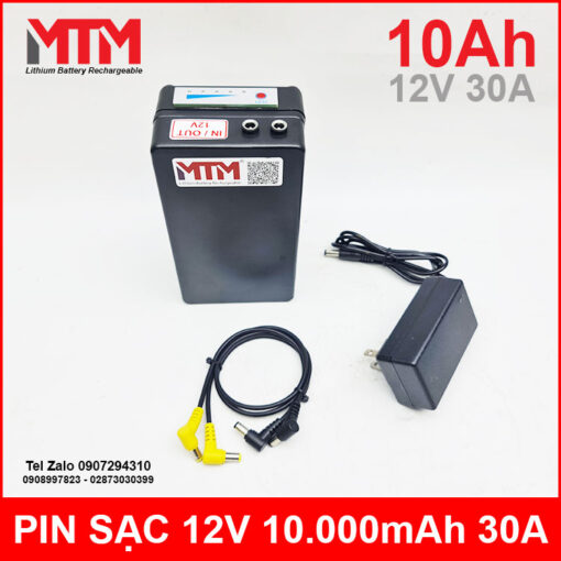 Pin Sac 12v 10ah 30a Chinh Hang Chat Luong Cao