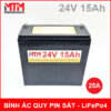 Binh Ac Quy Pin Sat LiFePo4 24V 15Ah 25A Chinh Hang