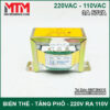 Bien The Bien Ap Tang Pho Doi Dien AC 220V Ra110V 3A 50VA