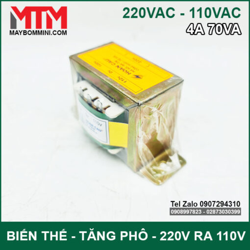 Cuc Ha The 220v Sang 110v 4A 70VA