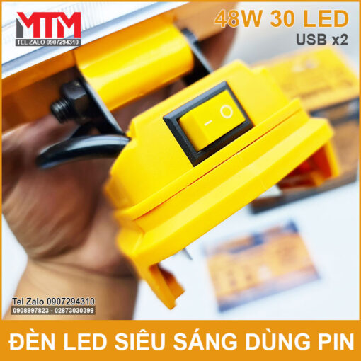 Den Led Khan Cap Dung Pin May Khoan 21V Hukan