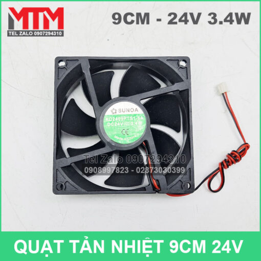 Quat Tan Nhiet 9cm 24v SUNOA