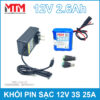 Khoi Pin 12V 3S 2600mah 25A Kem Sac