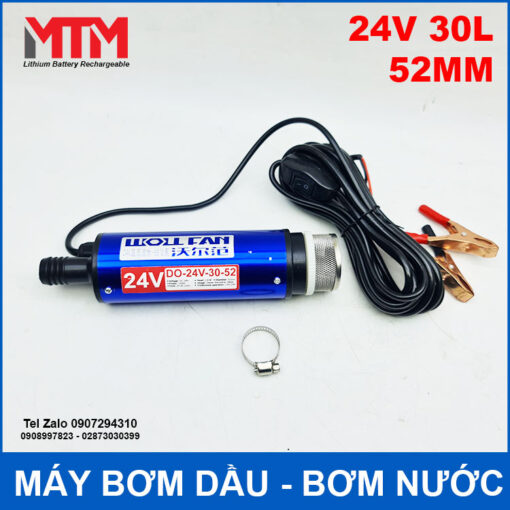 May Bom Dau Bom Chat Long 24V 100W 30L 52mm Gia Re