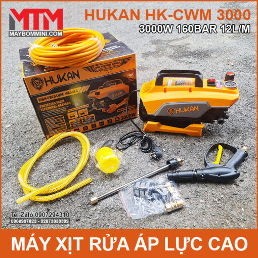 May Rua Xe Ap Luc Cao 220V 3000W 12L Hukan HK CWM 3000