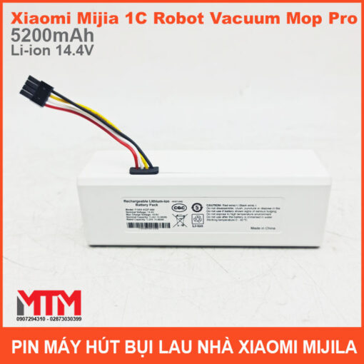 Pin May Hut Bui Lau Nha Xiaomi Robot MOP 14v4 5200mah Chinh Hang