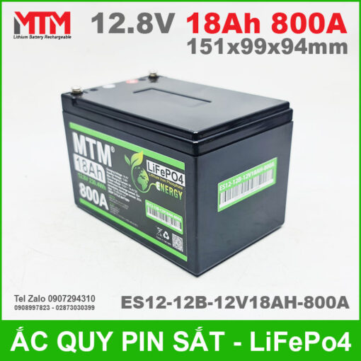 Gia Ban Binh Ac Quy Pin Xe May 12V 18Ah 800A ES12 12B 12V18AH 800A